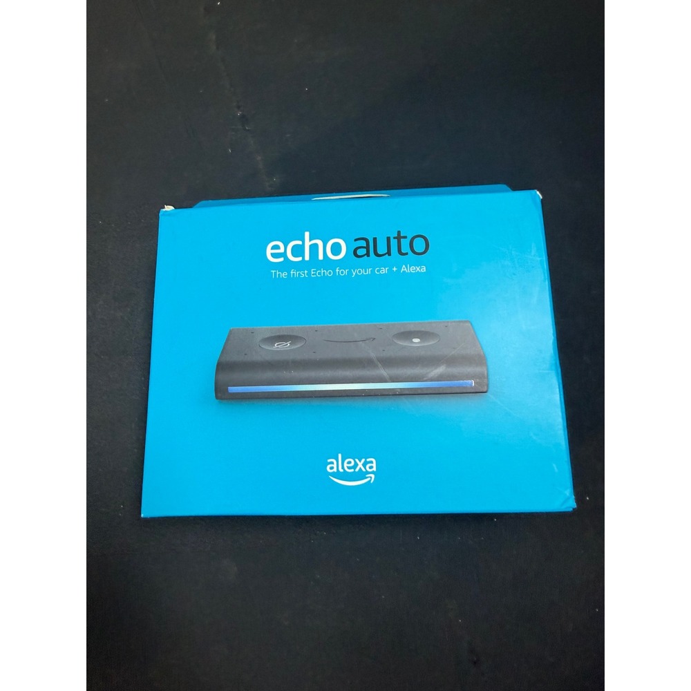 Amazon Echo Auto 1st Gen Black New Alexa Voice Control Hands-Free Car Adapter
